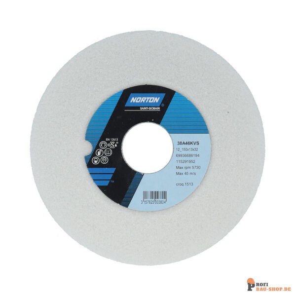 nortonschleifmittel/NORTON_schleifmittel_69936686194 12 Dish Wheel Tool Room-Norton 38A-150x13x32_3.2_86x9-38A46KVS_169761